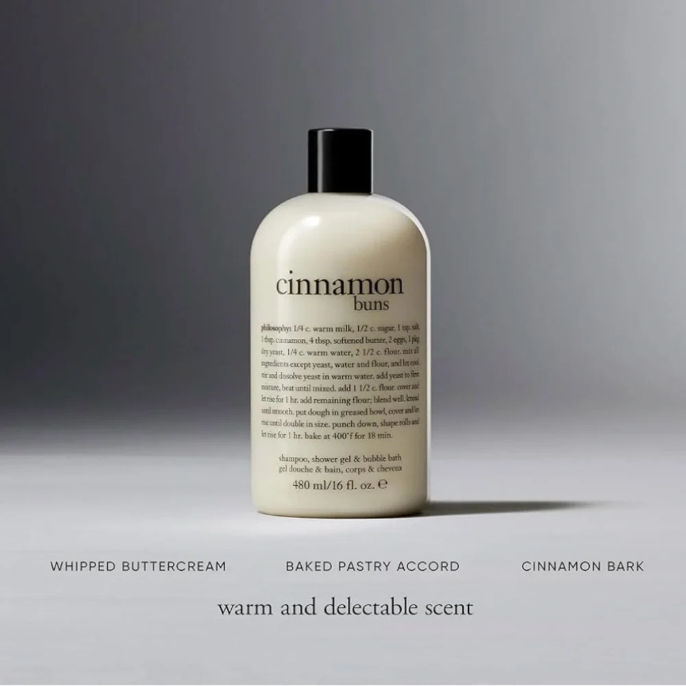 Philosophy Cinnamon Buns Scented Shower Gel, Shampoo & Bubble Bath